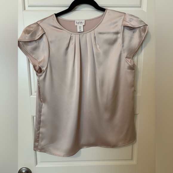 Lush Satin champagne Women's Top - Picture 3 of 7